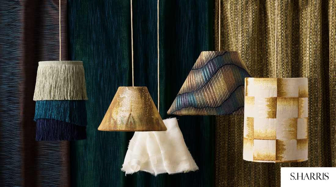 S Harris USA luxury textured upholstery fabrics for contemporary interior design in India